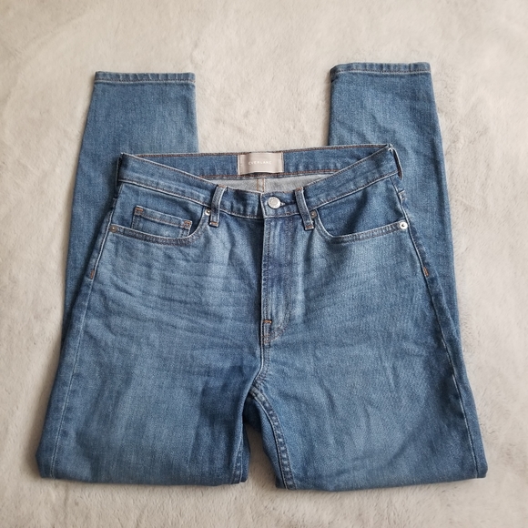 EVERLANE High-Rise Skinny Ankle Jean Mid Blue Size 27 - Picture 7 of 13